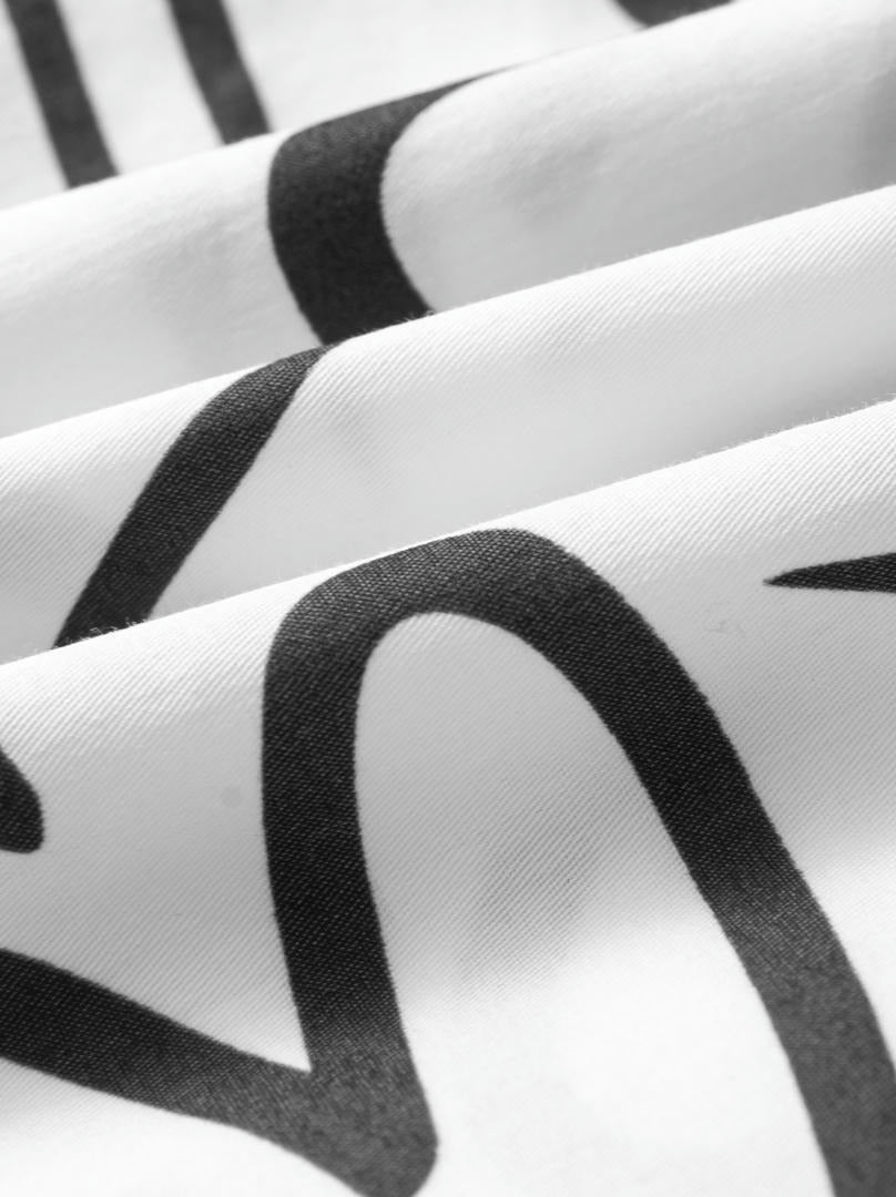 Monochrome Print Skirt