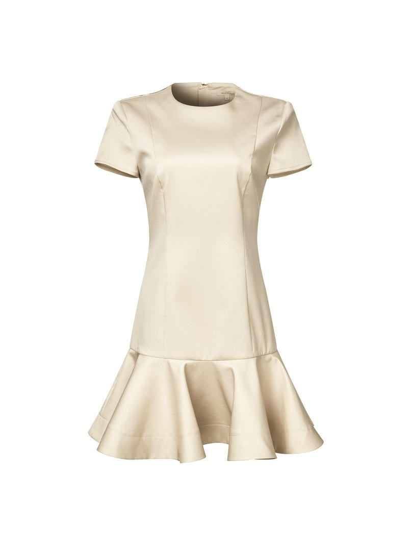 Ruffled peplum Dress