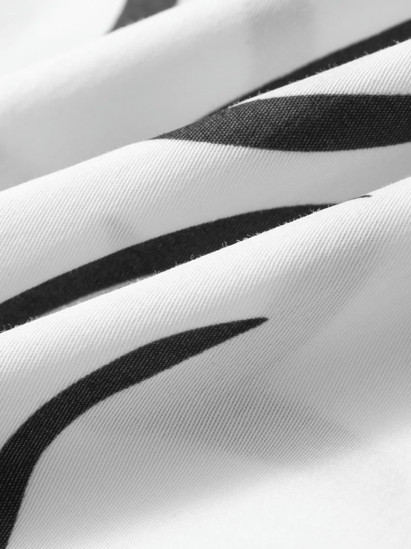 Monochrome Print Skirt