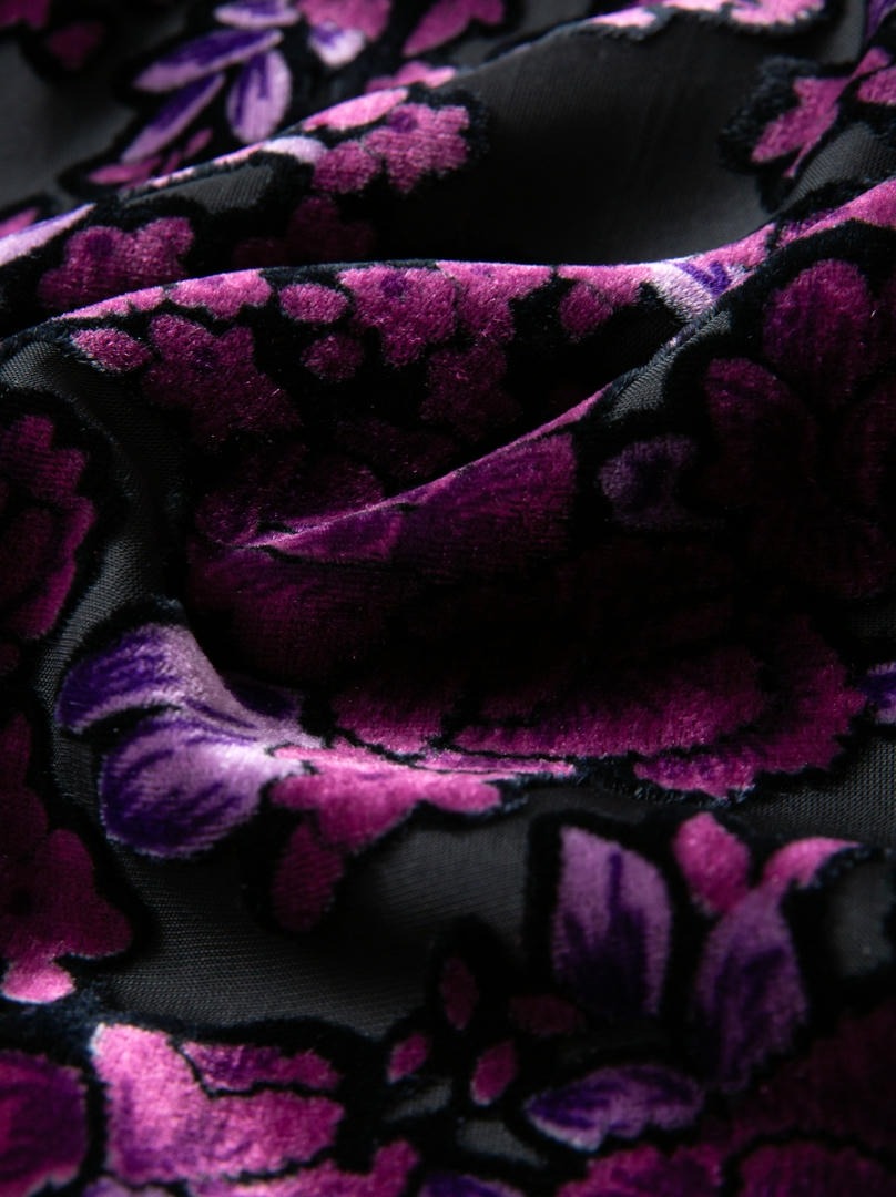 Printed Devore Kaftan