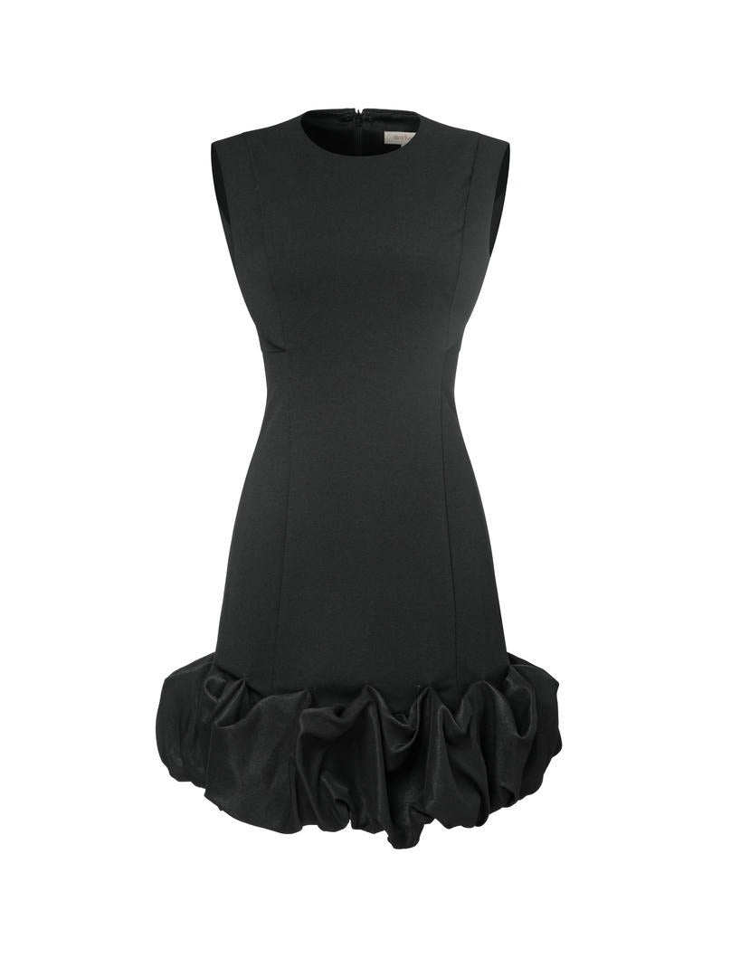 Mini ruffle hem dress