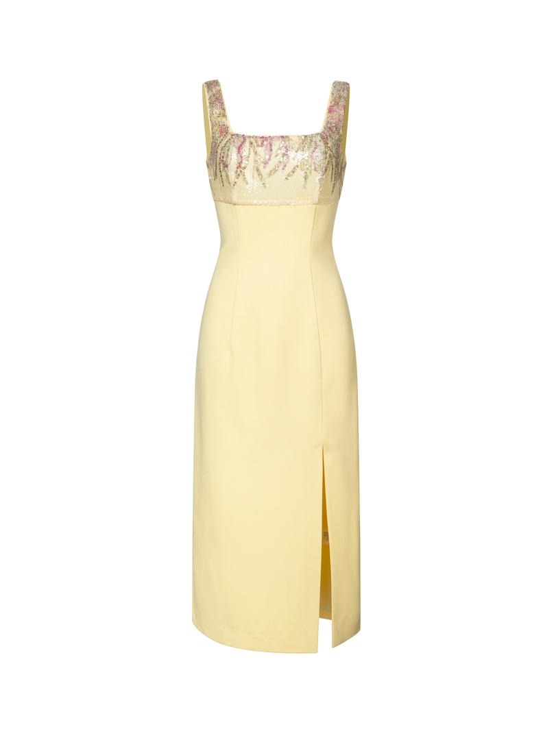 Midi Sequin Panel Dress