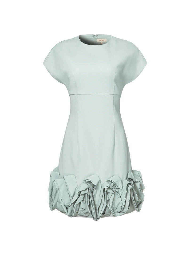 3D Ruffle hem Dress