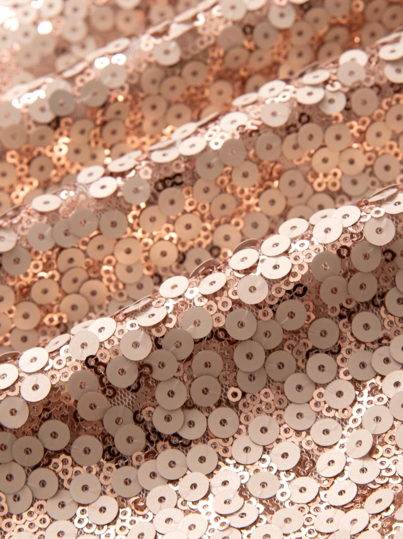 Feather Trim Sequin Dress