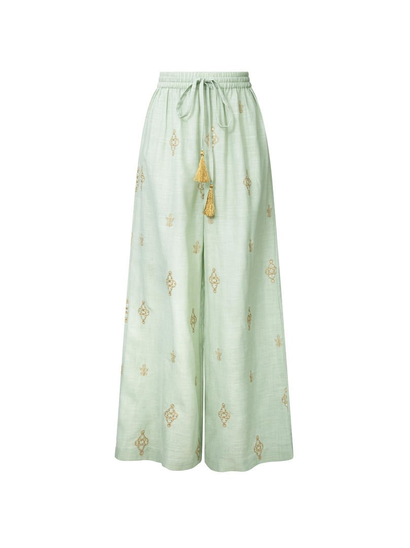 Linen Palazzo Pants