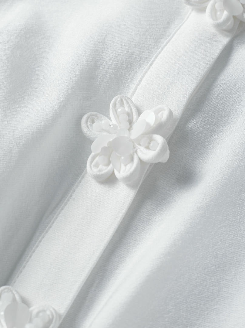 Puffed sleeves floral shirt