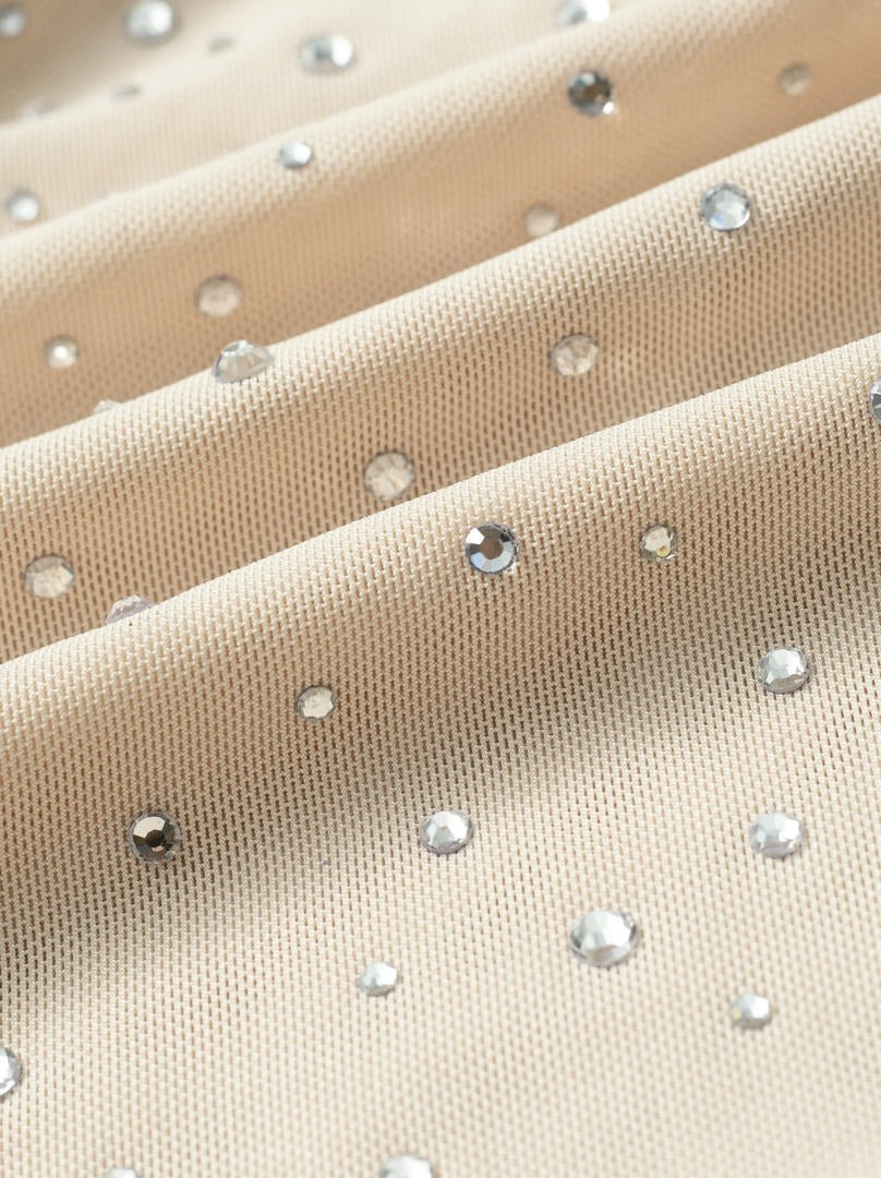 Embellished Mesh Top