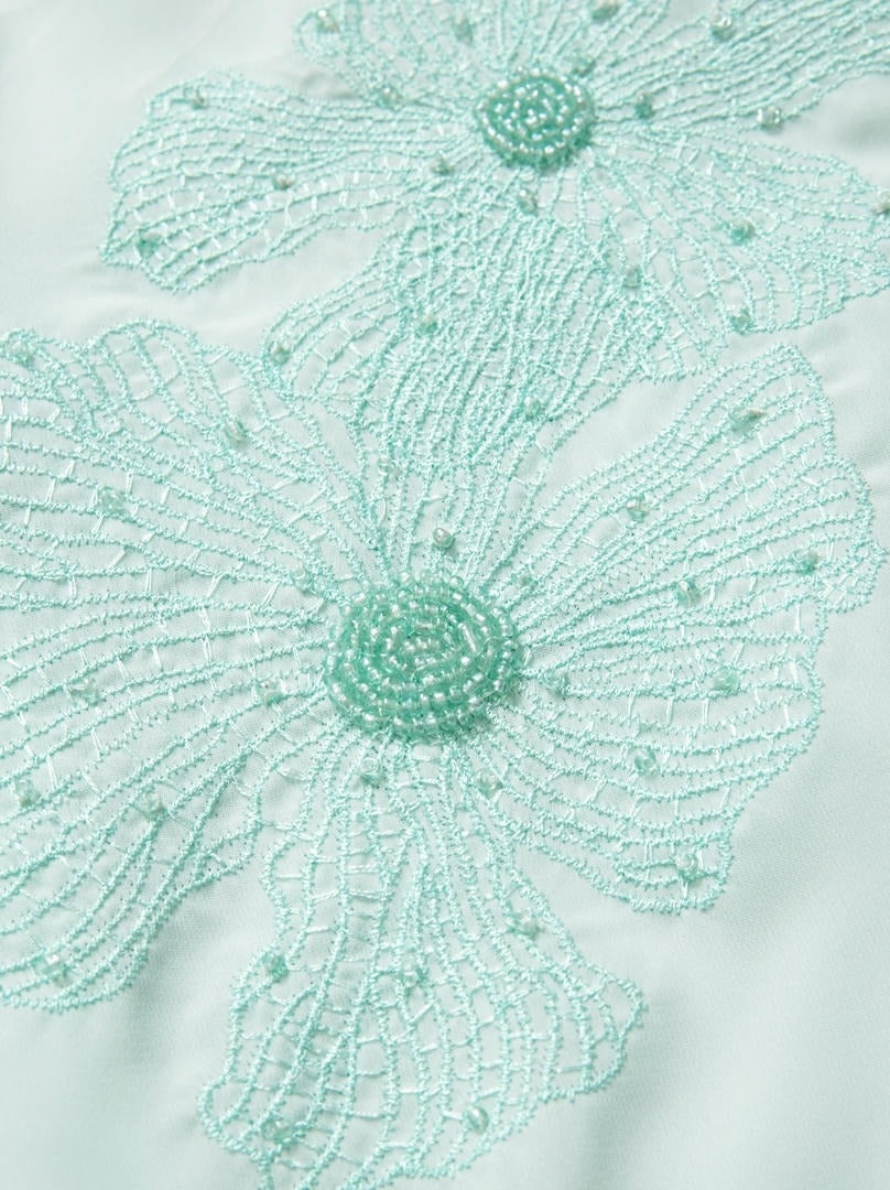 Light Green Crepe Top