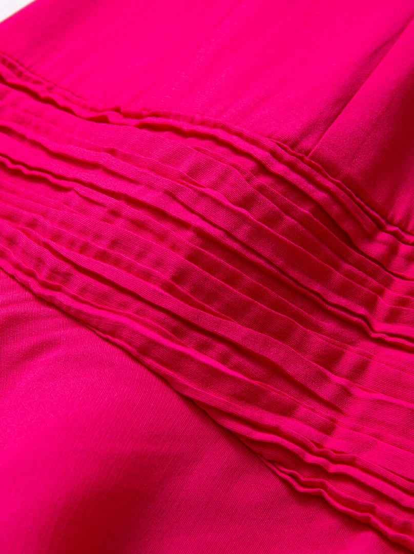 Fuchsia Crepe Dress