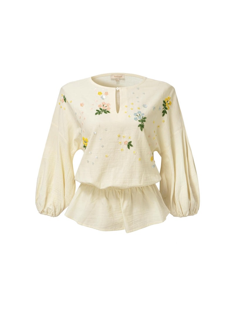 Cream Cotton Top