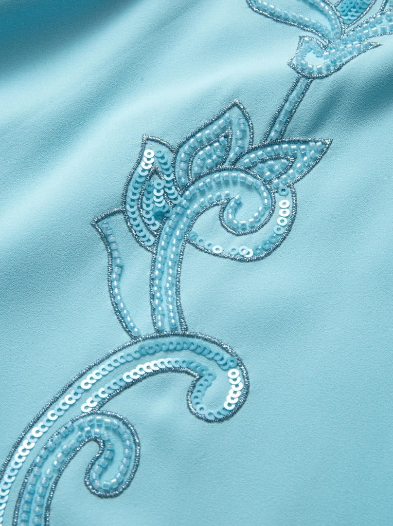 Cutout Embroidered Kaftan