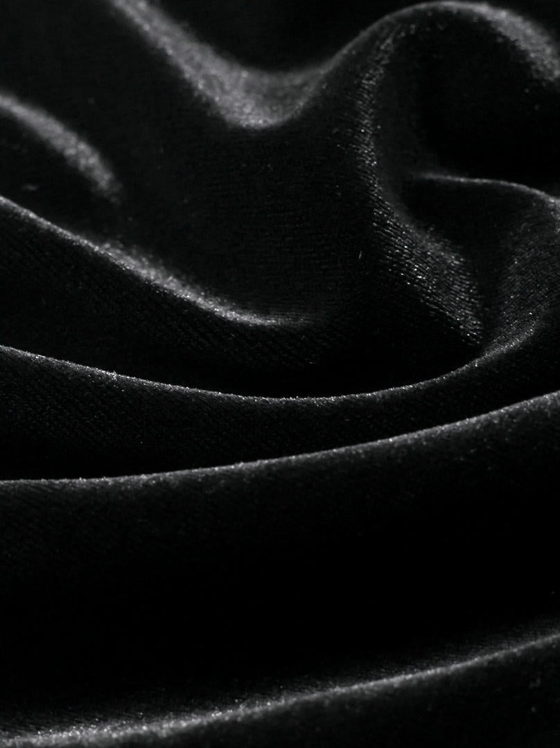 asymmetrical velvet dress