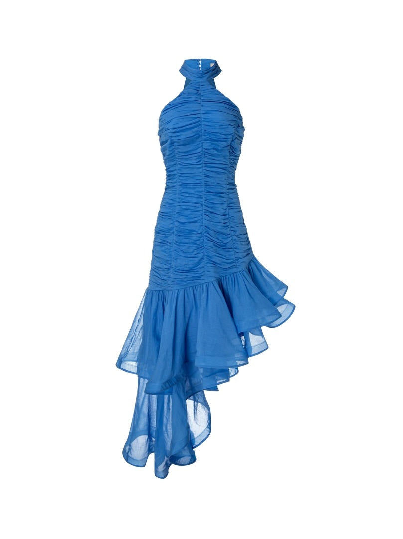 Blue Ruffle Dress