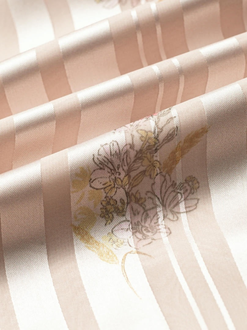 Pleated Satin Dress