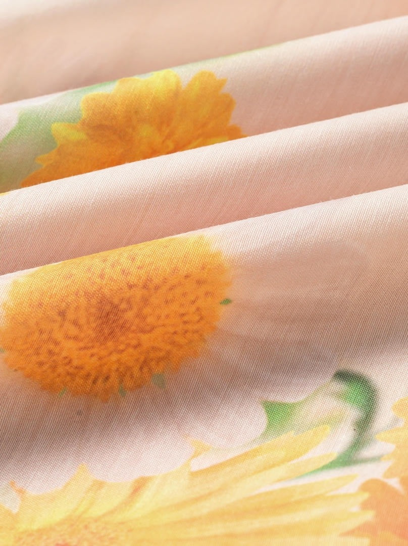 Floral applique dress