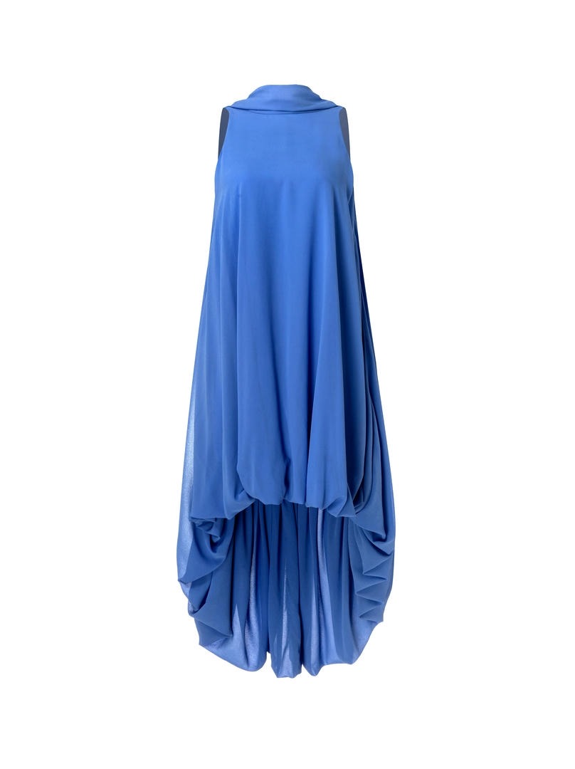 Marine Chiffon Dress