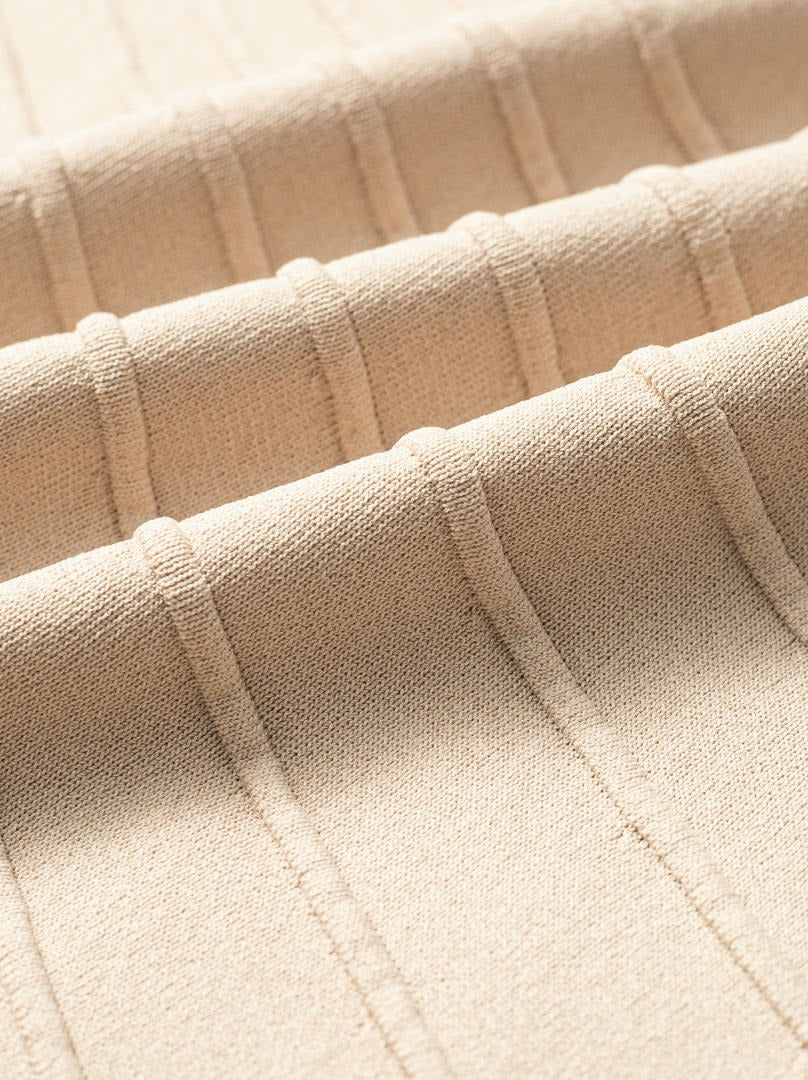 Pleat Detail Knitted Dress
