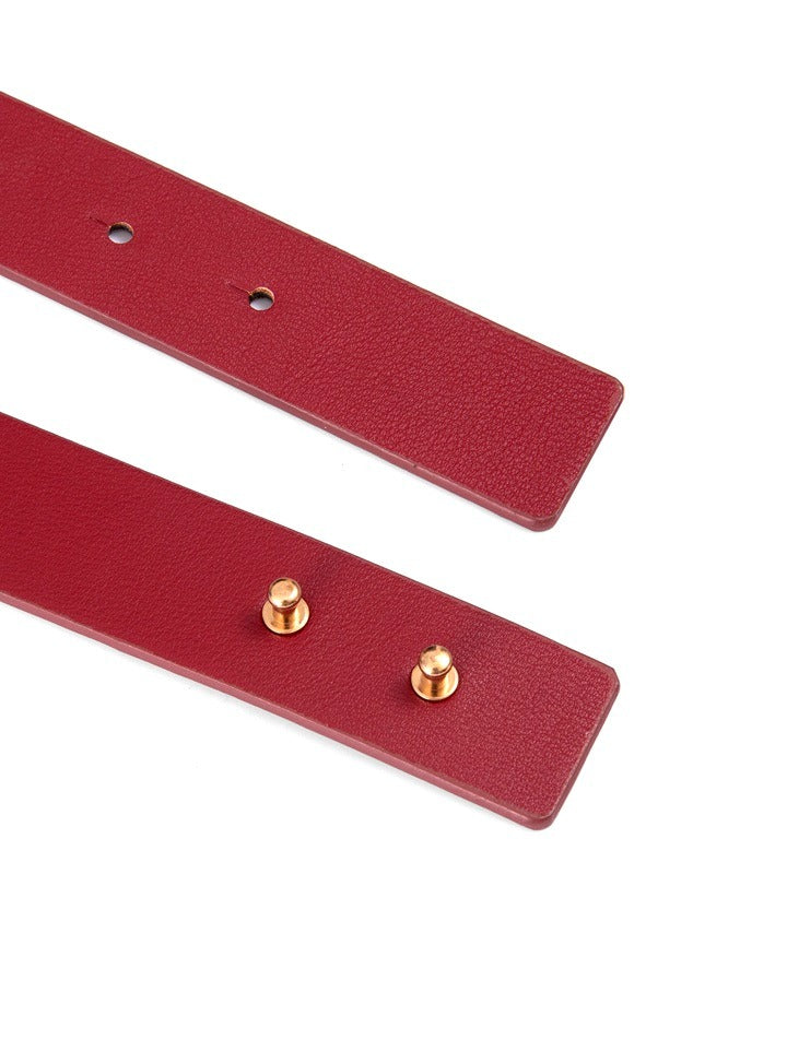 Belt With Rose Decoration