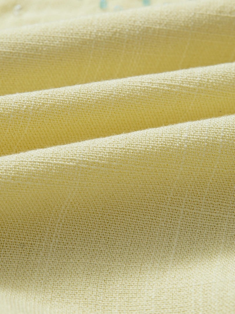 Yellow Linen Top