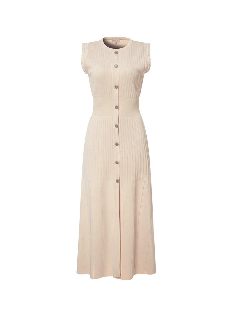 Buttoned knit dress