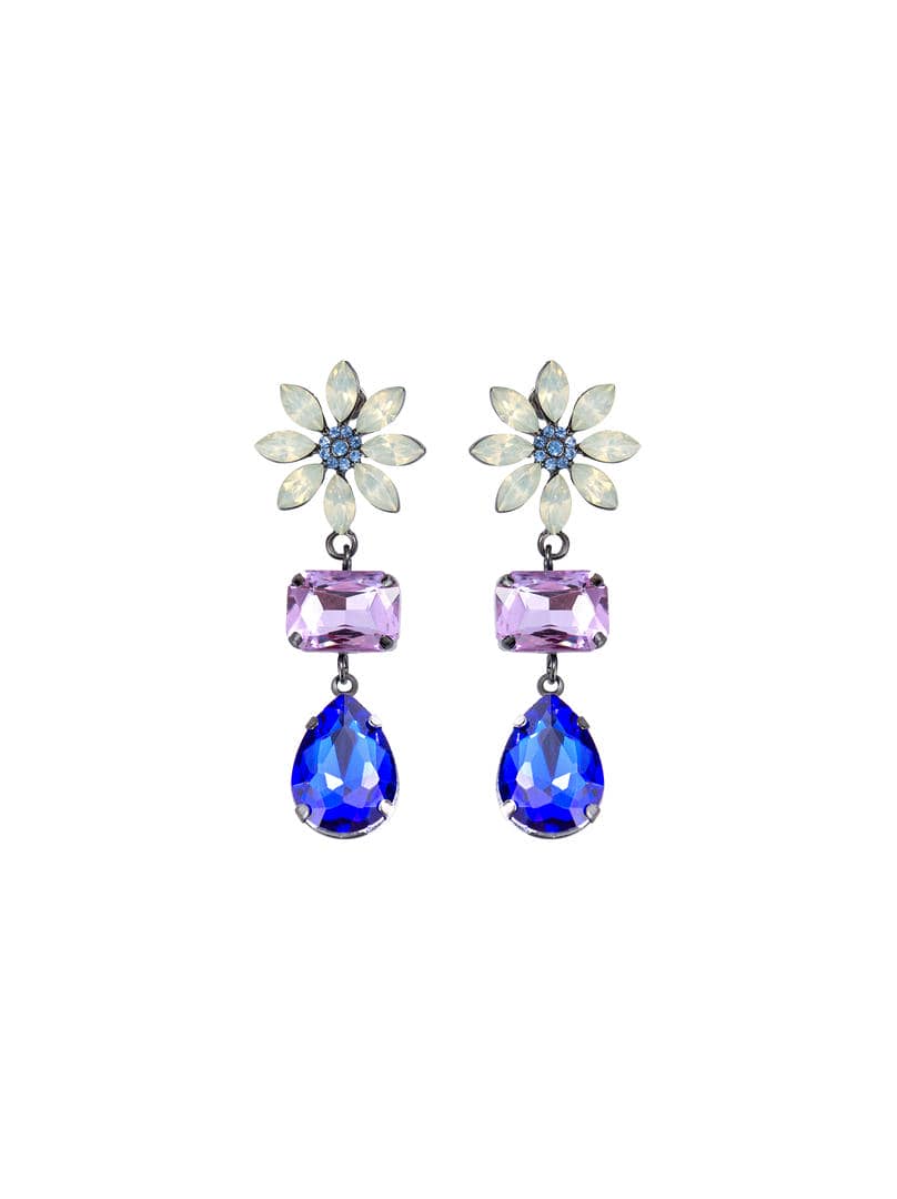 Blue Crystal Earrings