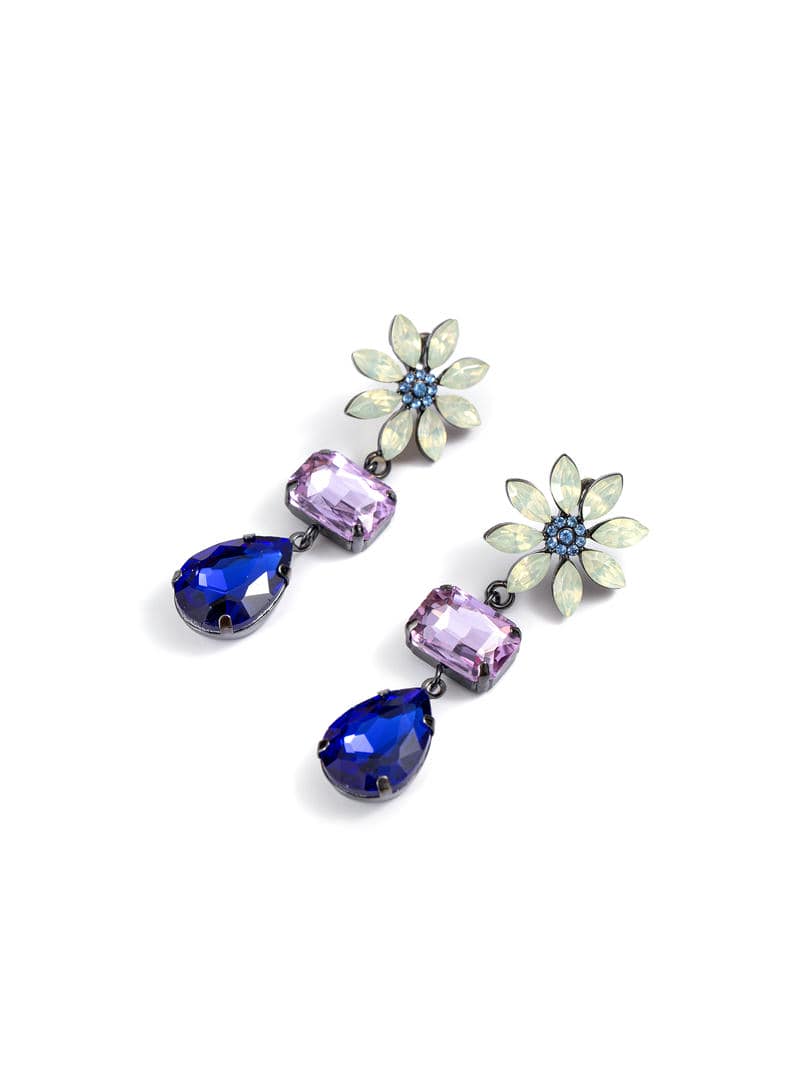 Blue Crystal Earrings