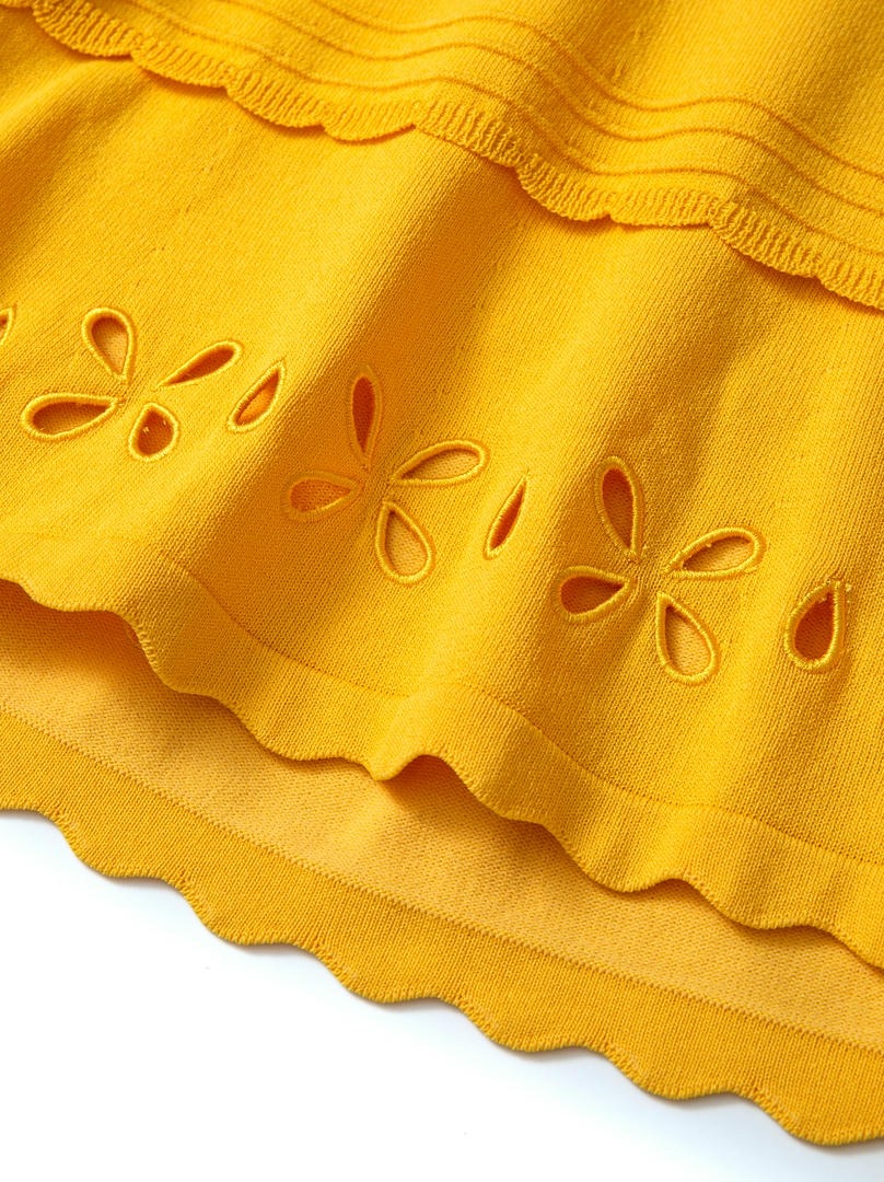 Yellow Knit Skirt