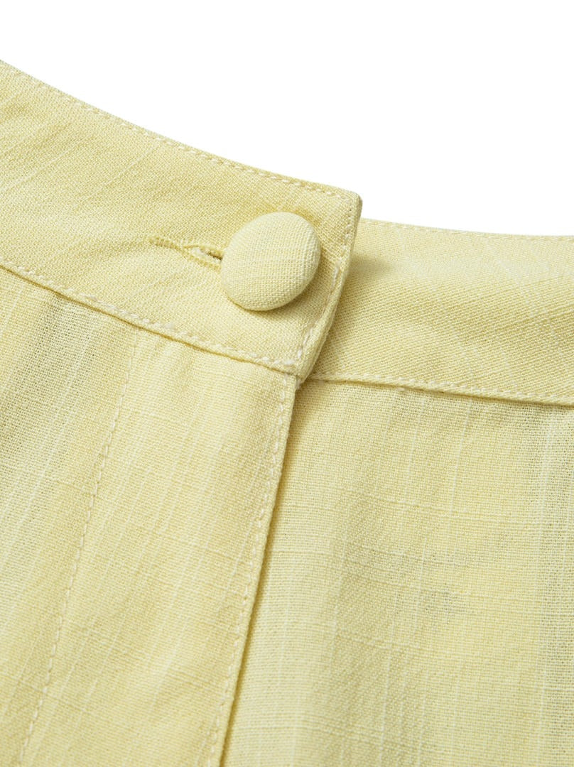 Yellow Linen Pants