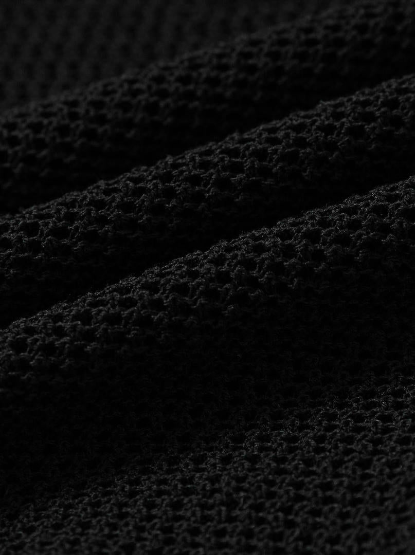 Open-Knit Zipped Hoodie