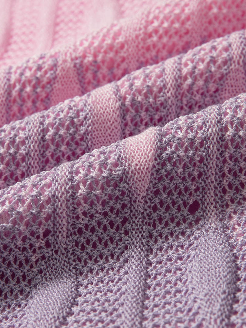 Ombre Pleated A-Line Skirt