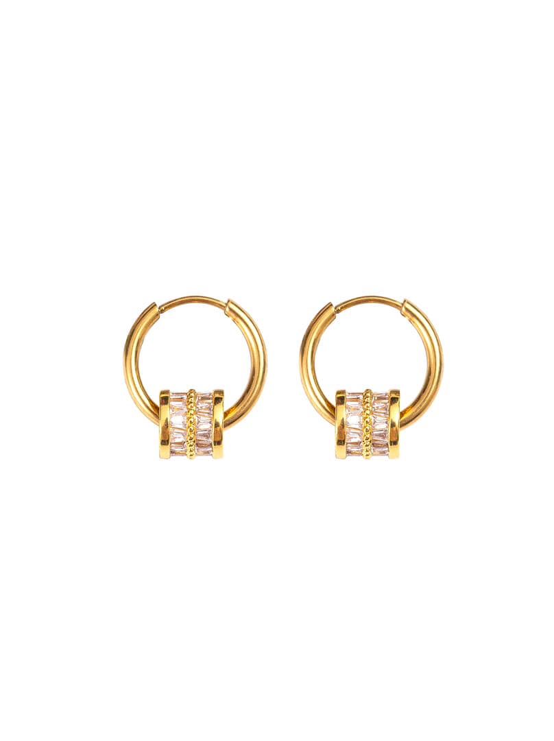 Crystal Hoop Earrings