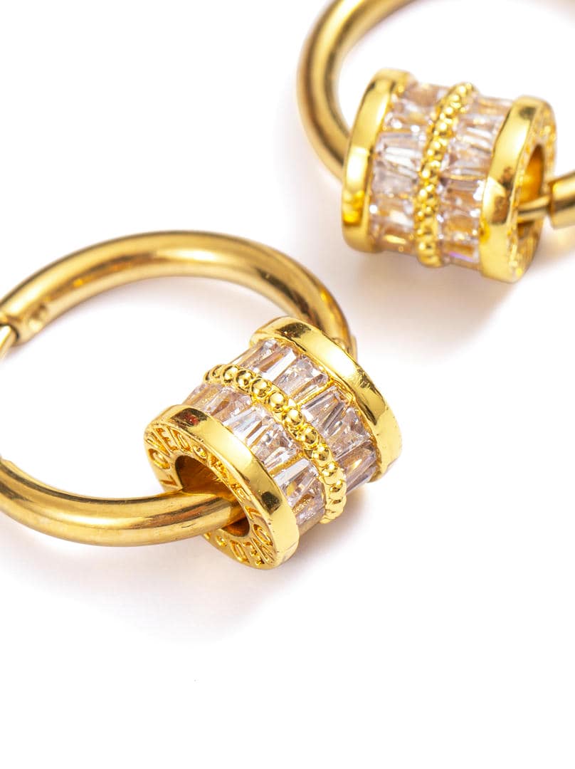 Crystal Hoop Earrings