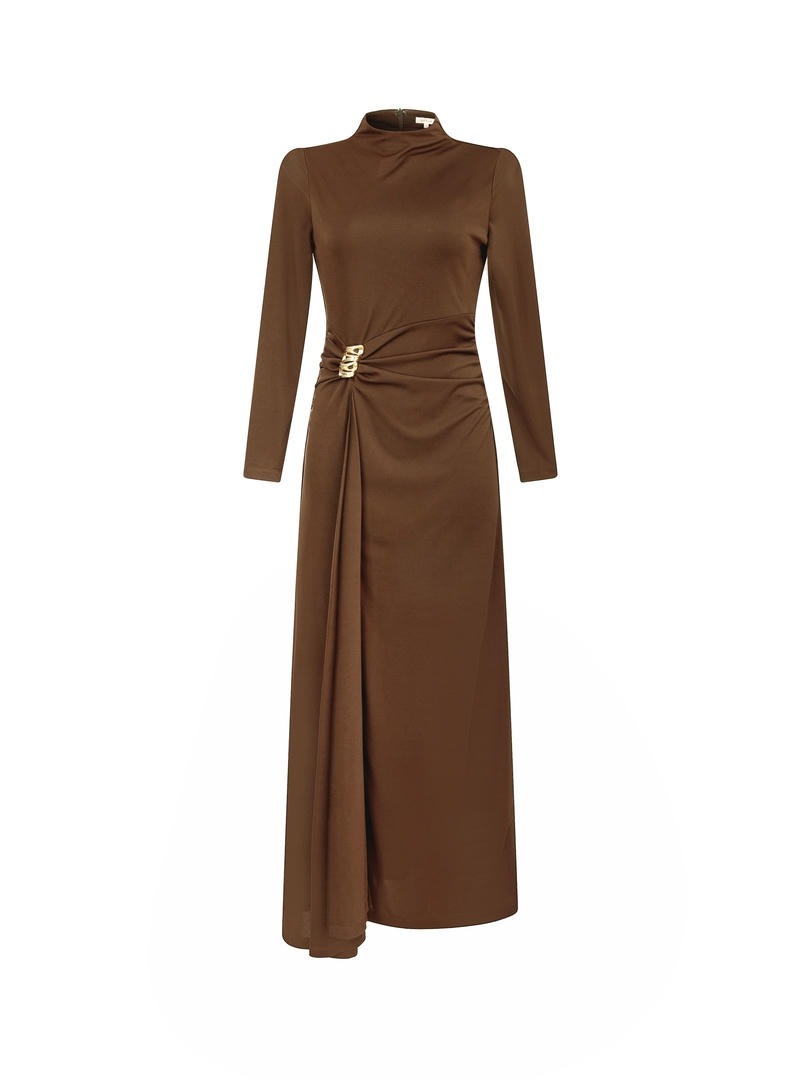 High Neck Maxi Dress