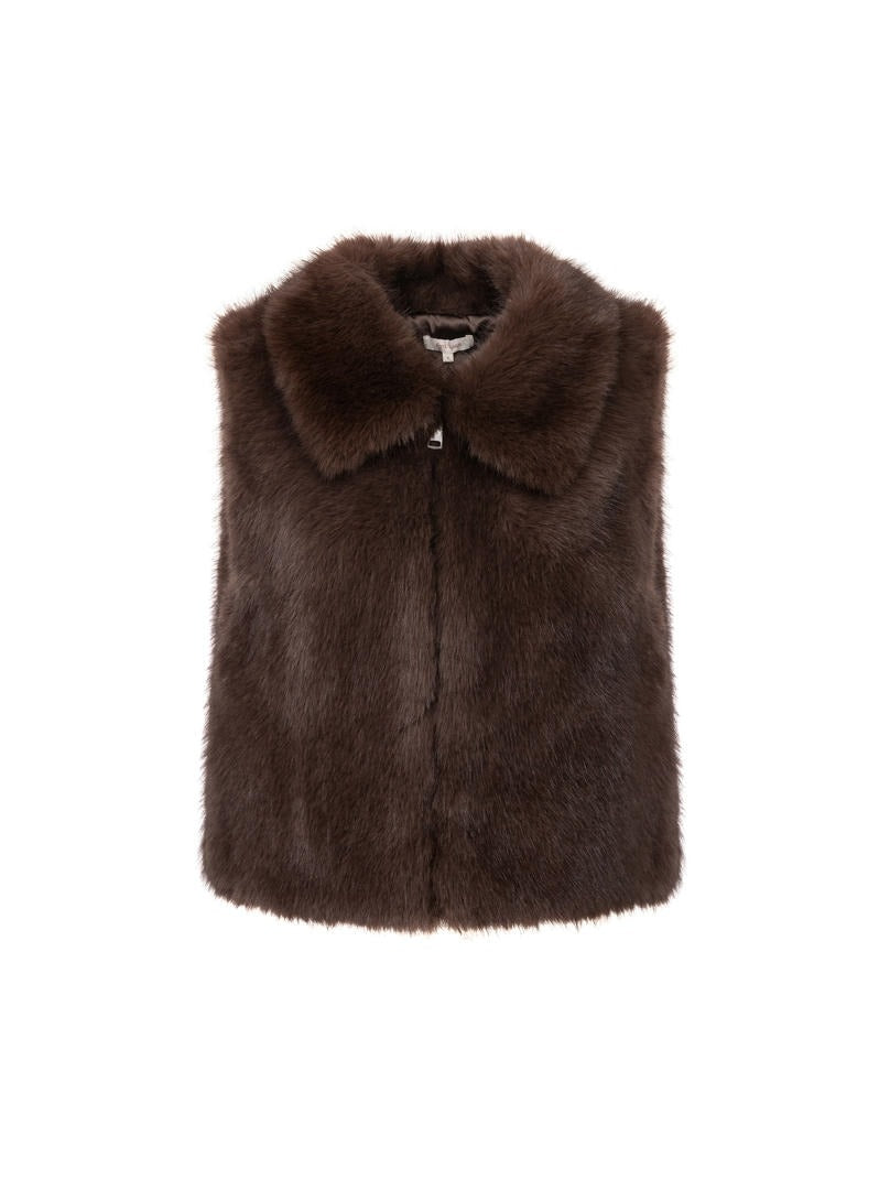 Brown Fur Vest