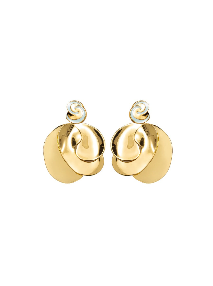 Twisted Flower Earring