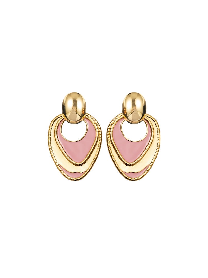 Blush Hoop Earrings
