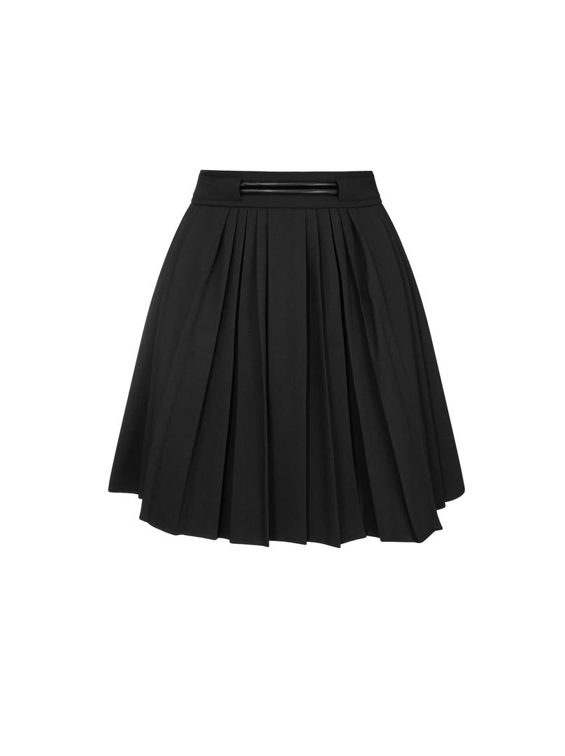 Black Crepe Skirt