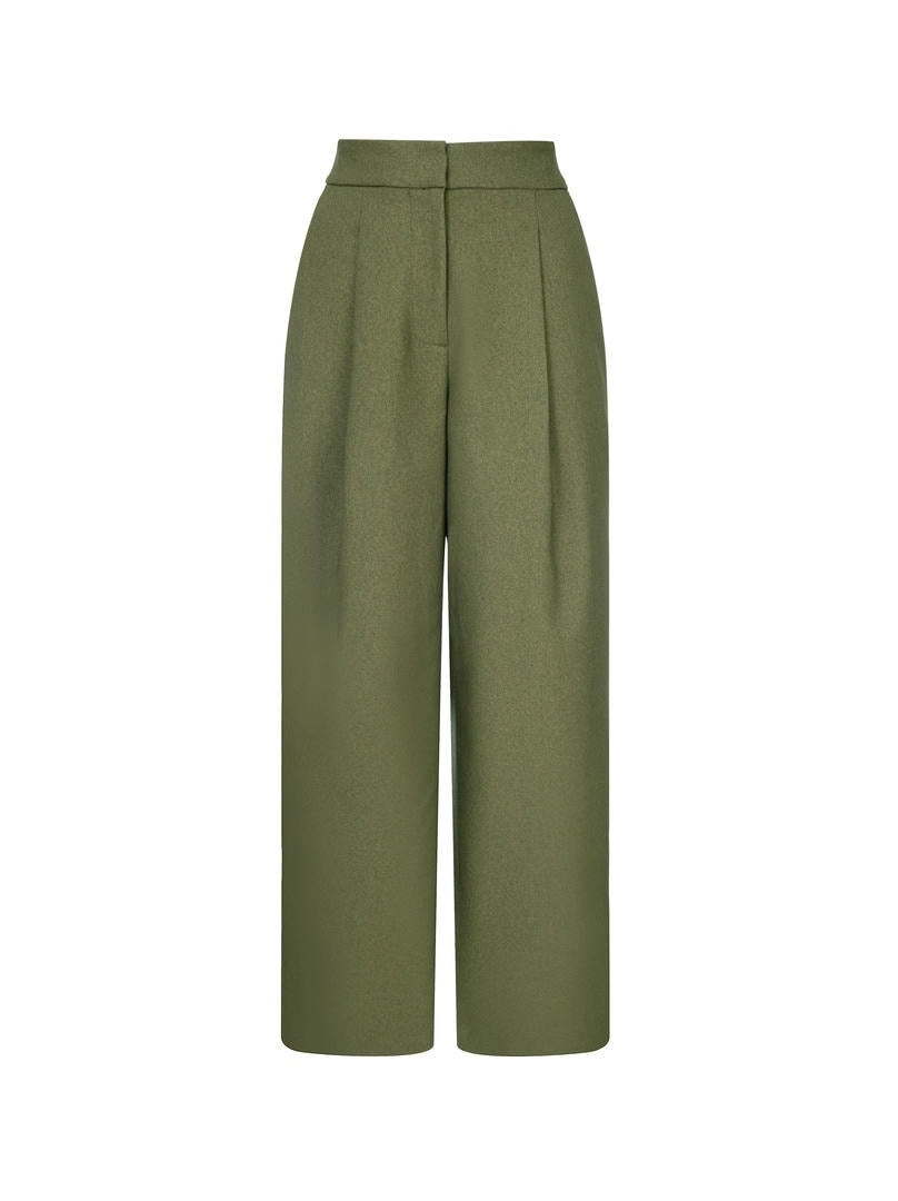 Crepe Tapered Pants