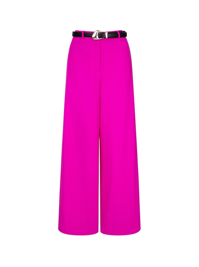 Fuchsia Crepe Pants