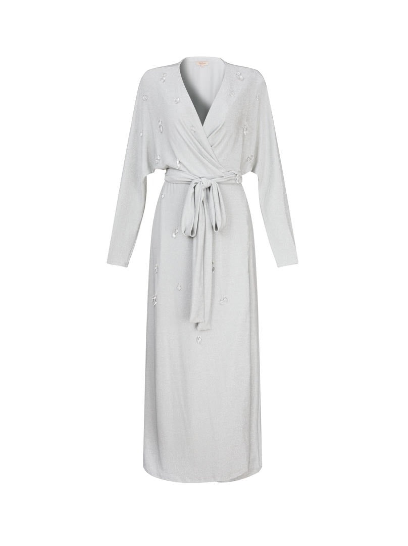 Grey Silver Jersey Dress