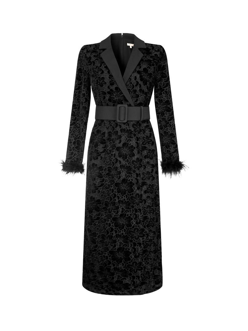 Lace & Fur Dress