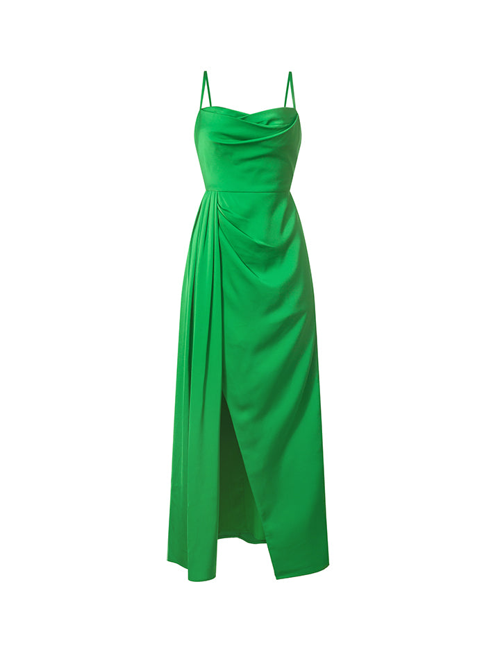 Asymmetrical pleated dress