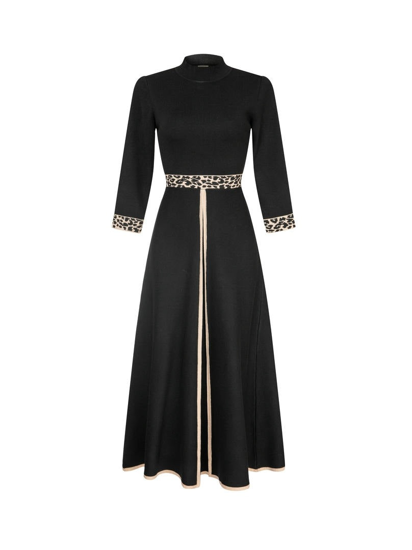 Belted Knit Maxi Dress