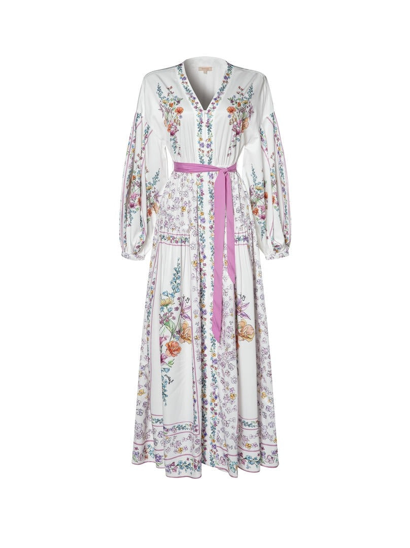 Balloon sleeves floral Kaftan