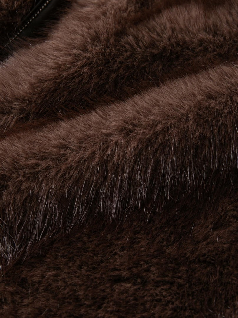 Brown Fur Vest