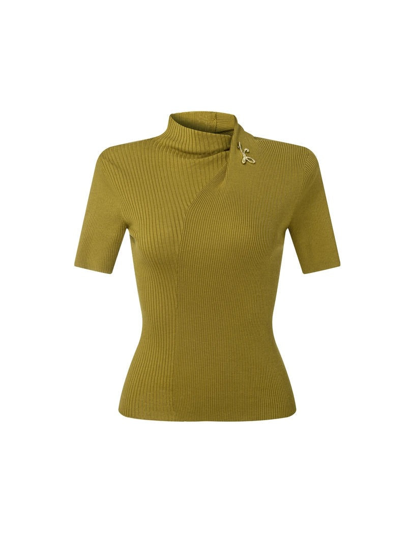 Olive Knit Pullover