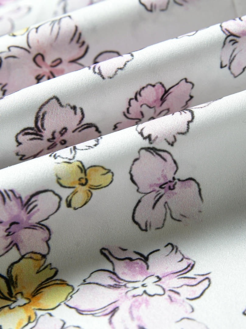 Balloon sleeves floral Kaftan