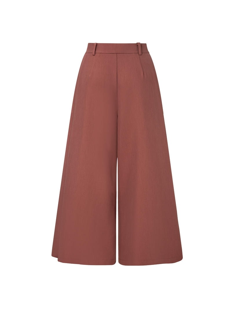 Burgundy Culotte Pants