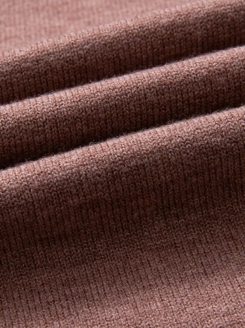 Brown Knit Wide Pants