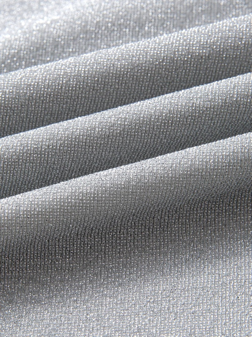 Grey Silver Jersey Dress